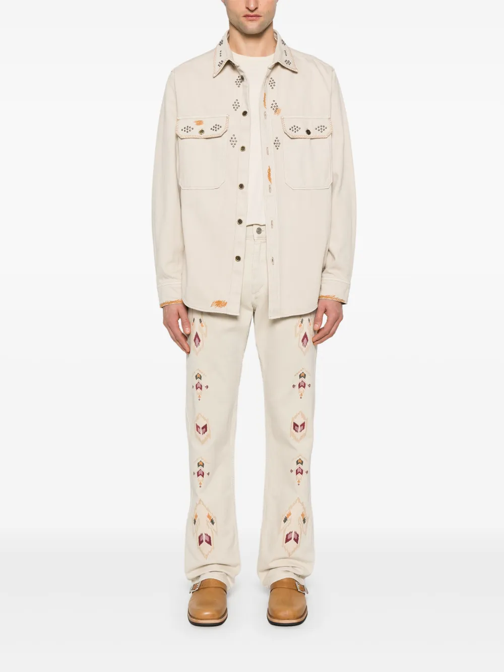 MARANT Osco shirt - Beige