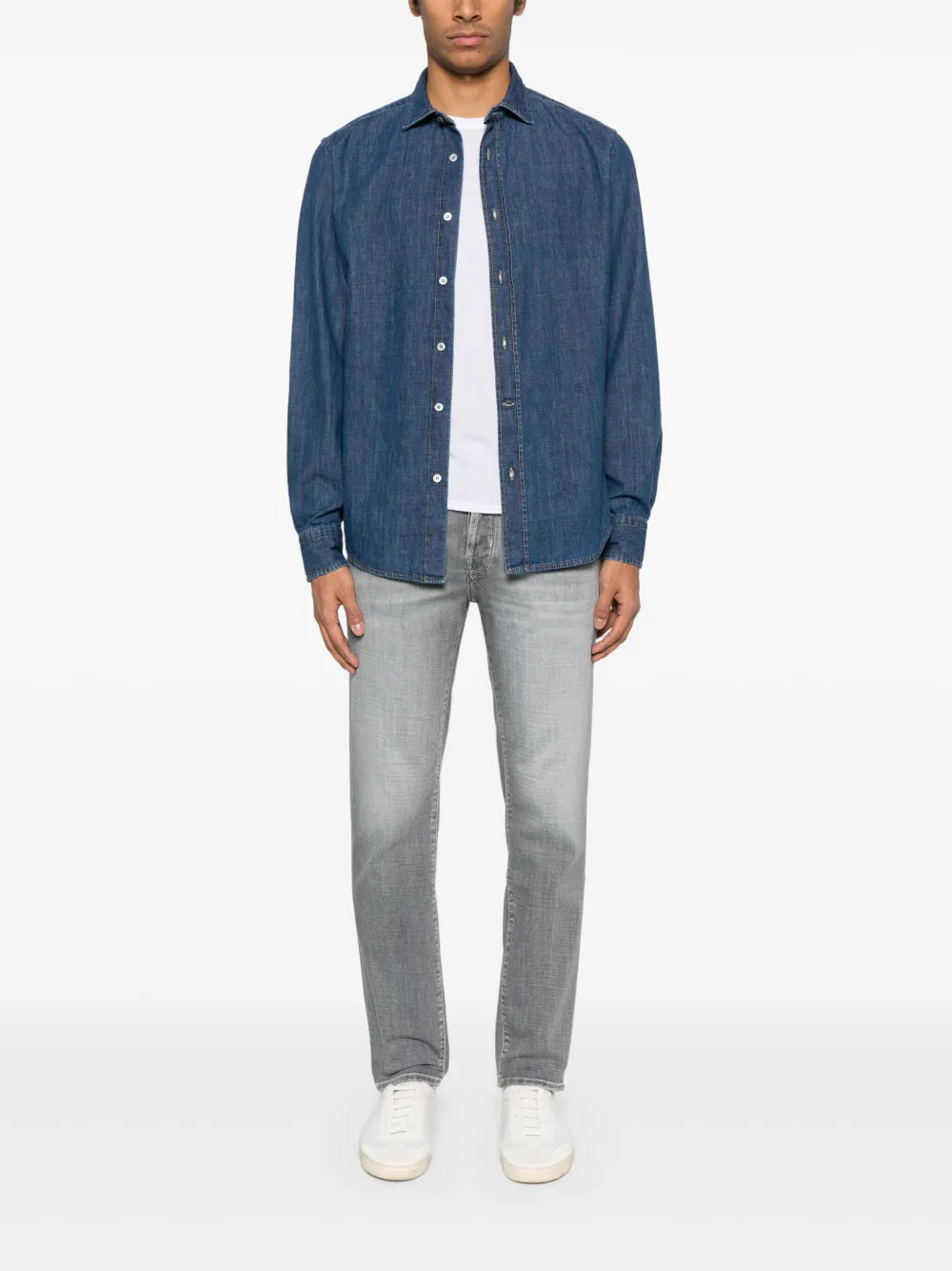 Jacob Cohën Denim overhemd - Blauw