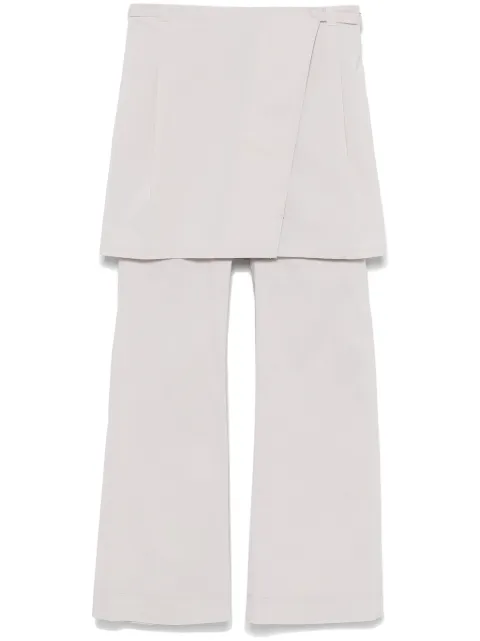 Low Classic layered wrap trousers