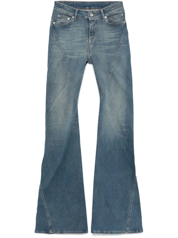 Rick Owens DRKSHDW ブーツカット ジーンズ | ブルー | FARFETCH JP