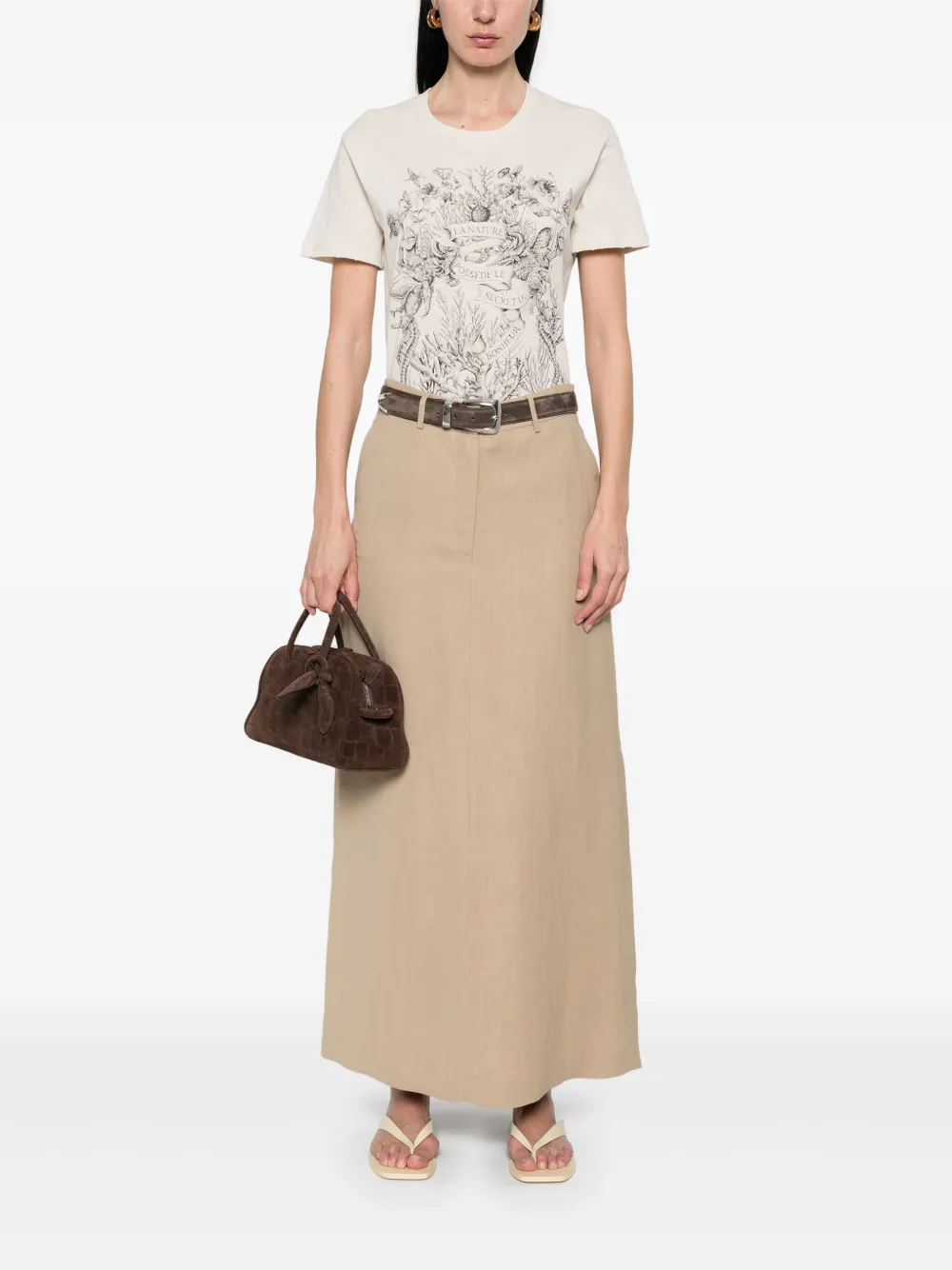 Antonelli Iglesias maxi-rok - Beige