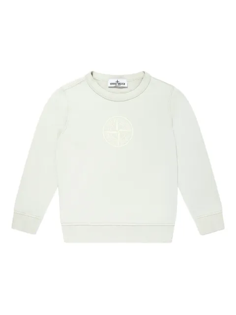 Stone Island Junior logo-embroidered sweatshirt