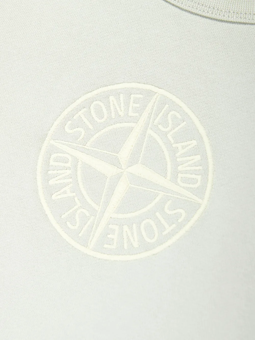 Stone Island Junior Sweater met geborduurd logo Wit