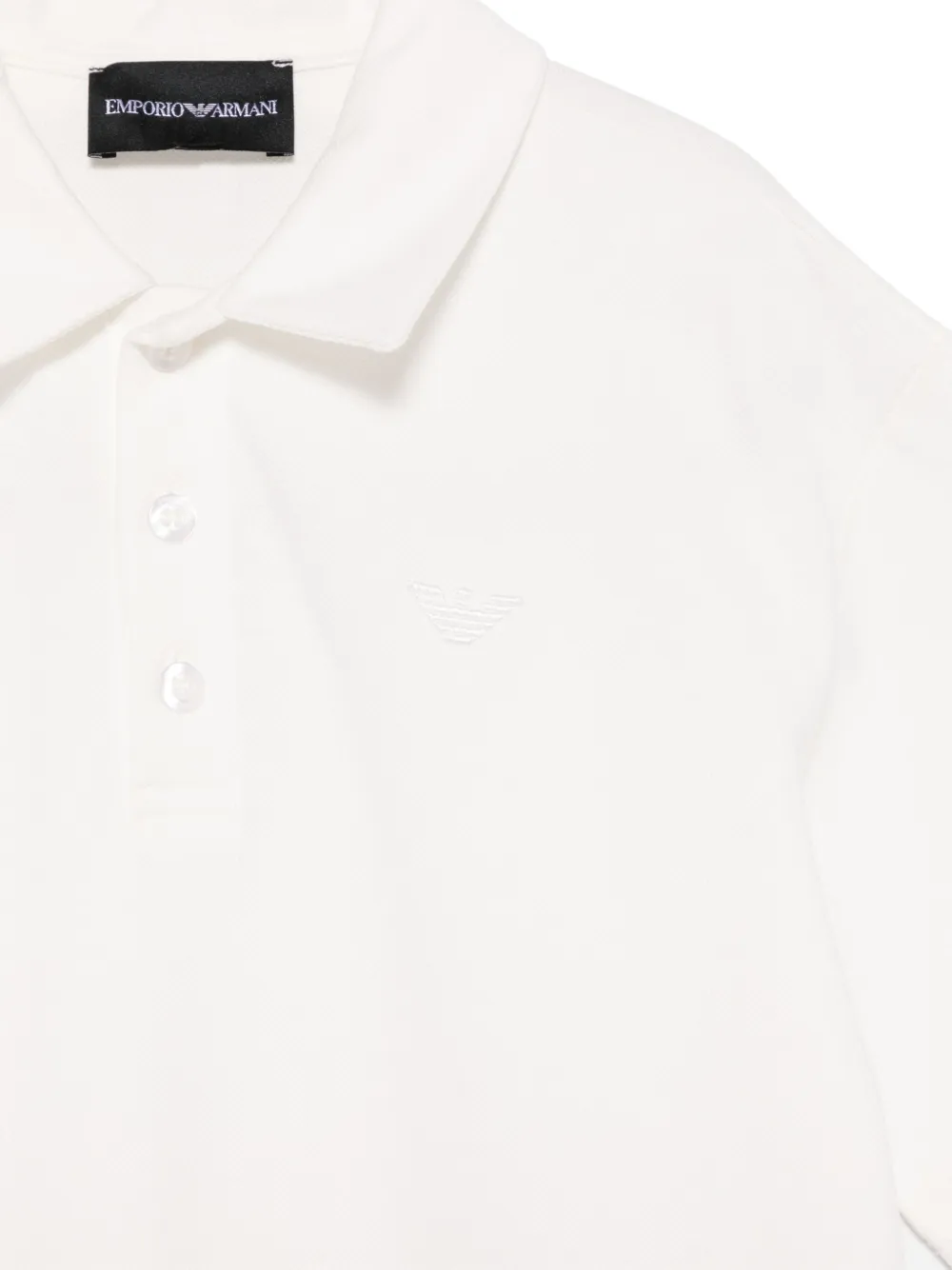 Emporio Armani Kids Poloshirt met geborduurd logo Wit