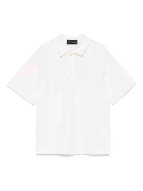 Emporio Armani Kids Camisa polo com logo bordado