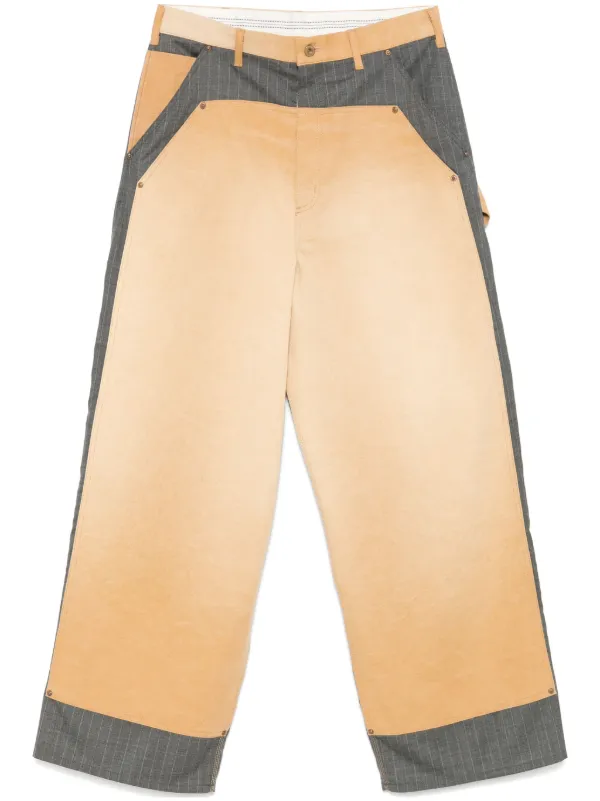 完売品　khoki 25ss ワイドレッグパンツ　ショーツ　ストライプショーツ 完売品 khoki 25ss ワイドレッグパンツ ショーツ ストライプショーツ