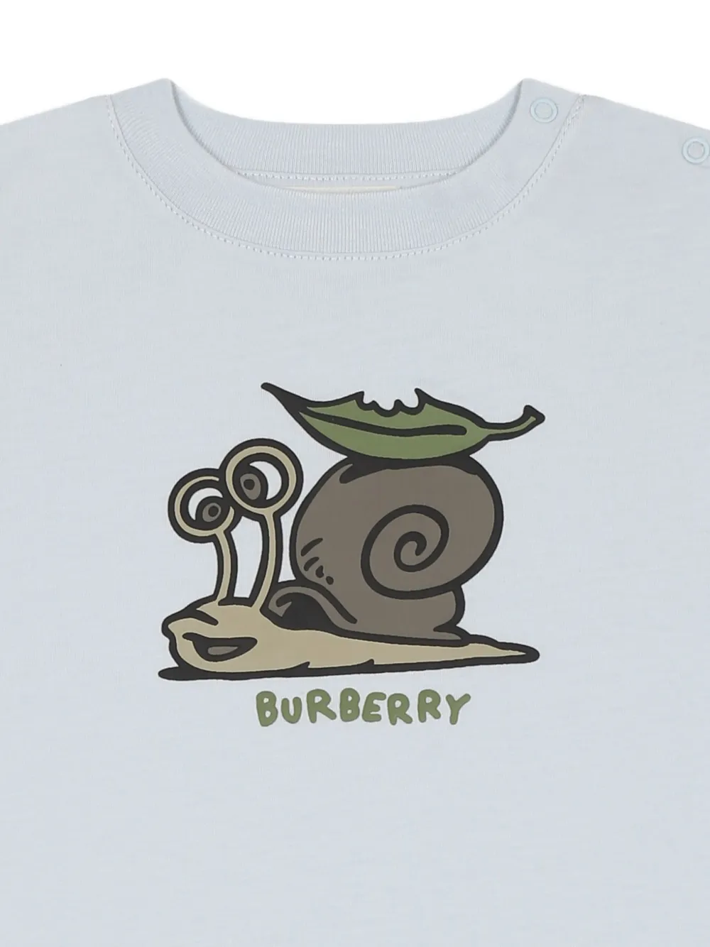 Burberry Kids Romper met Snail-print Blauw