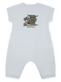 Burberry Kids Snail-print romper - Blue