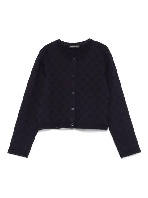 Emporio Armani Kids logo-intarsia cardigan