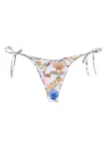 Moschino Marine-print bikini bottoms - White