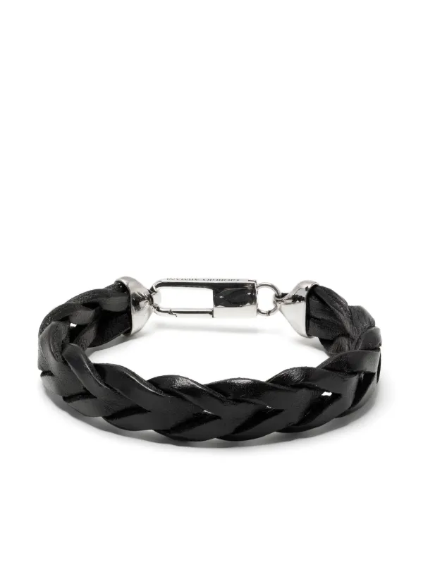 Giorgio Armani Chain Detailing Bracelets Black FARFETCH IN