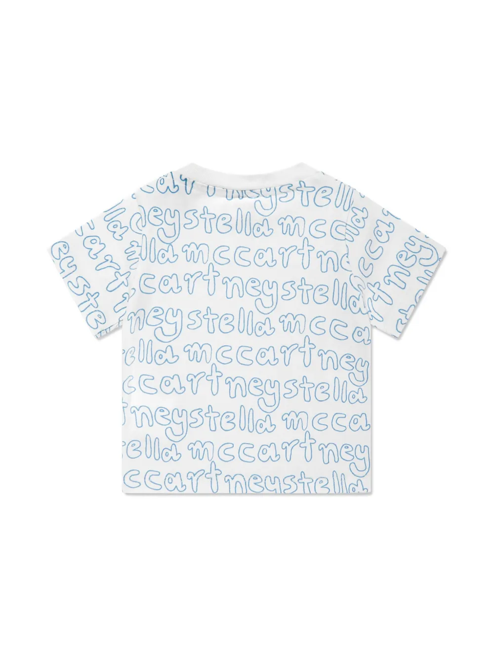 Stella McCartney Kids T-shirt met logoprint - Wit