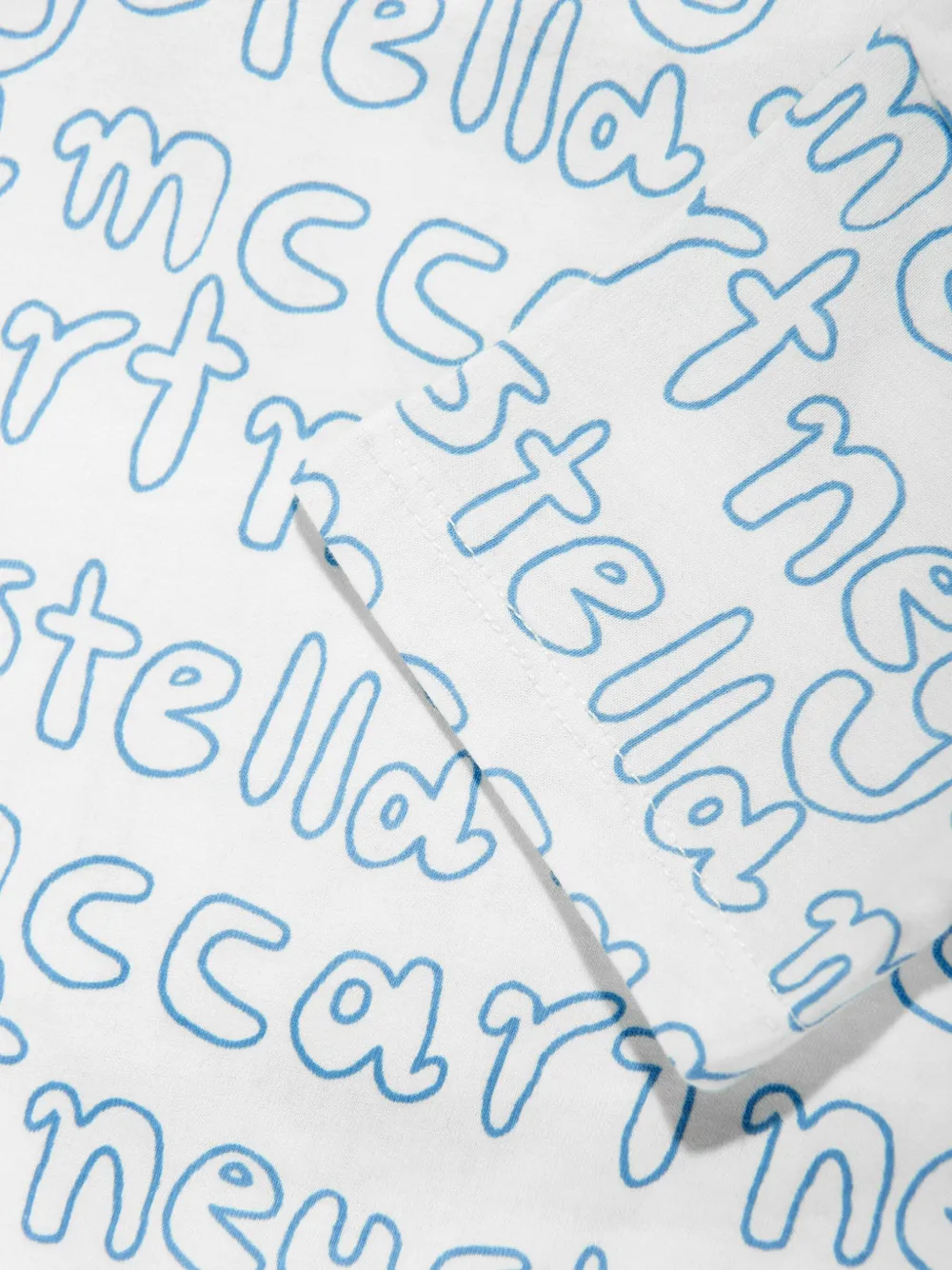 Stella McCartney Kids T-shirt met logoprint Wit