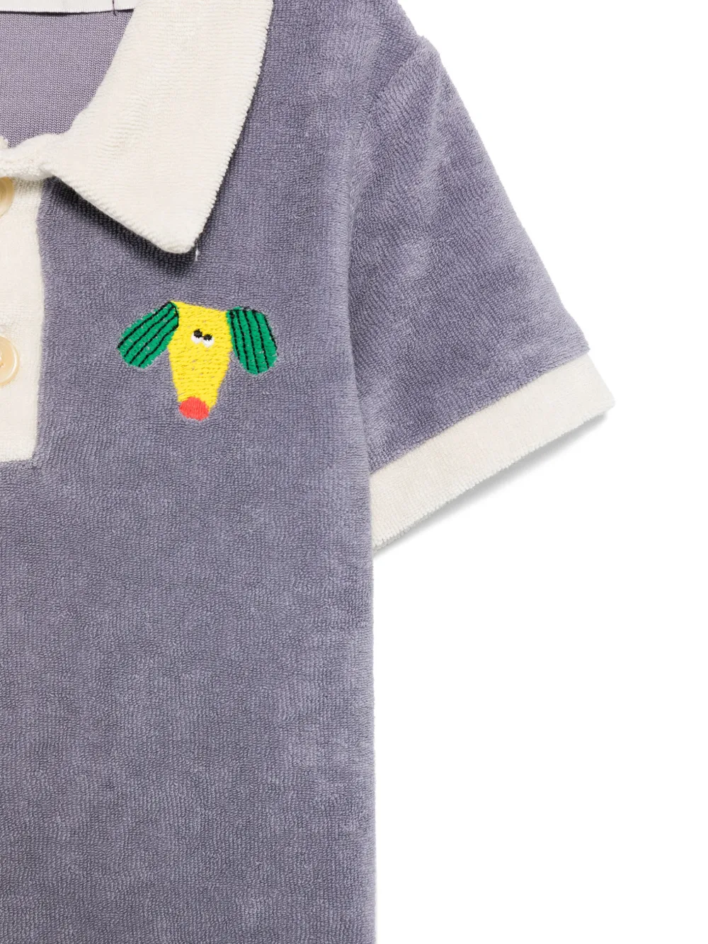 Bobo Choses Happy Dog poloshirt Grijs