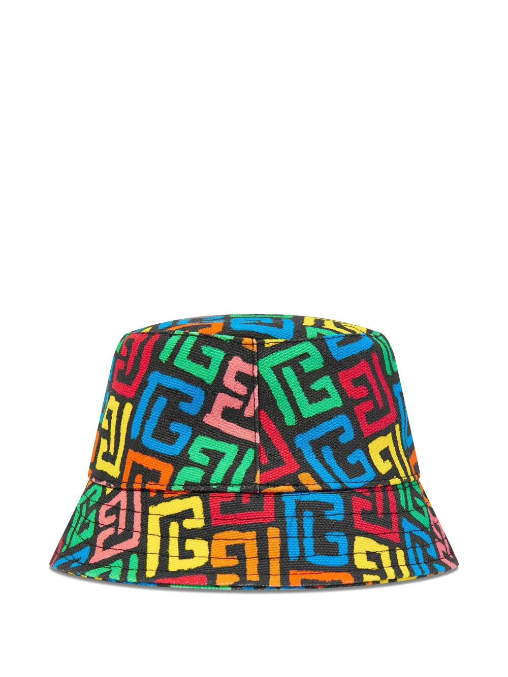 Balmain Kids Hoed met monogram - Zwart