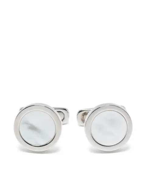 Giorgio Armani engraved-logo cufflinks