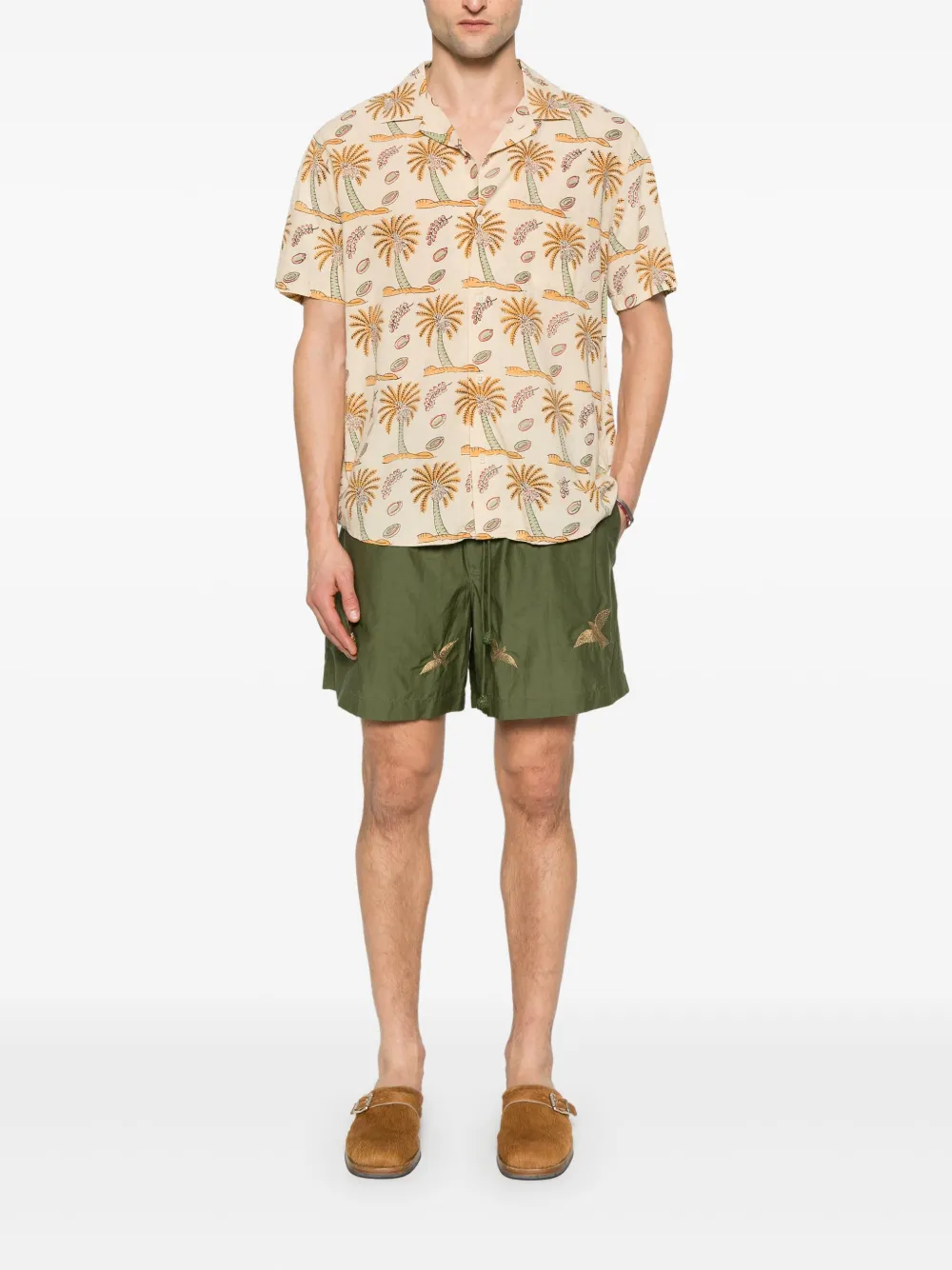 Baziszt Columbus shorts - Groen