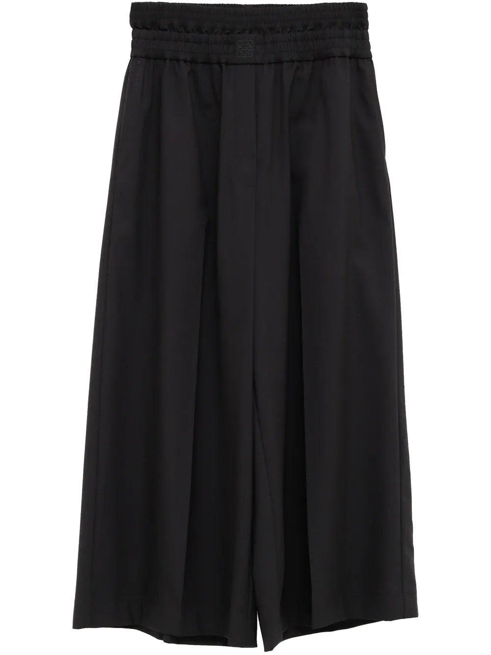LOEWE Broek met geborduurd logo Zwart