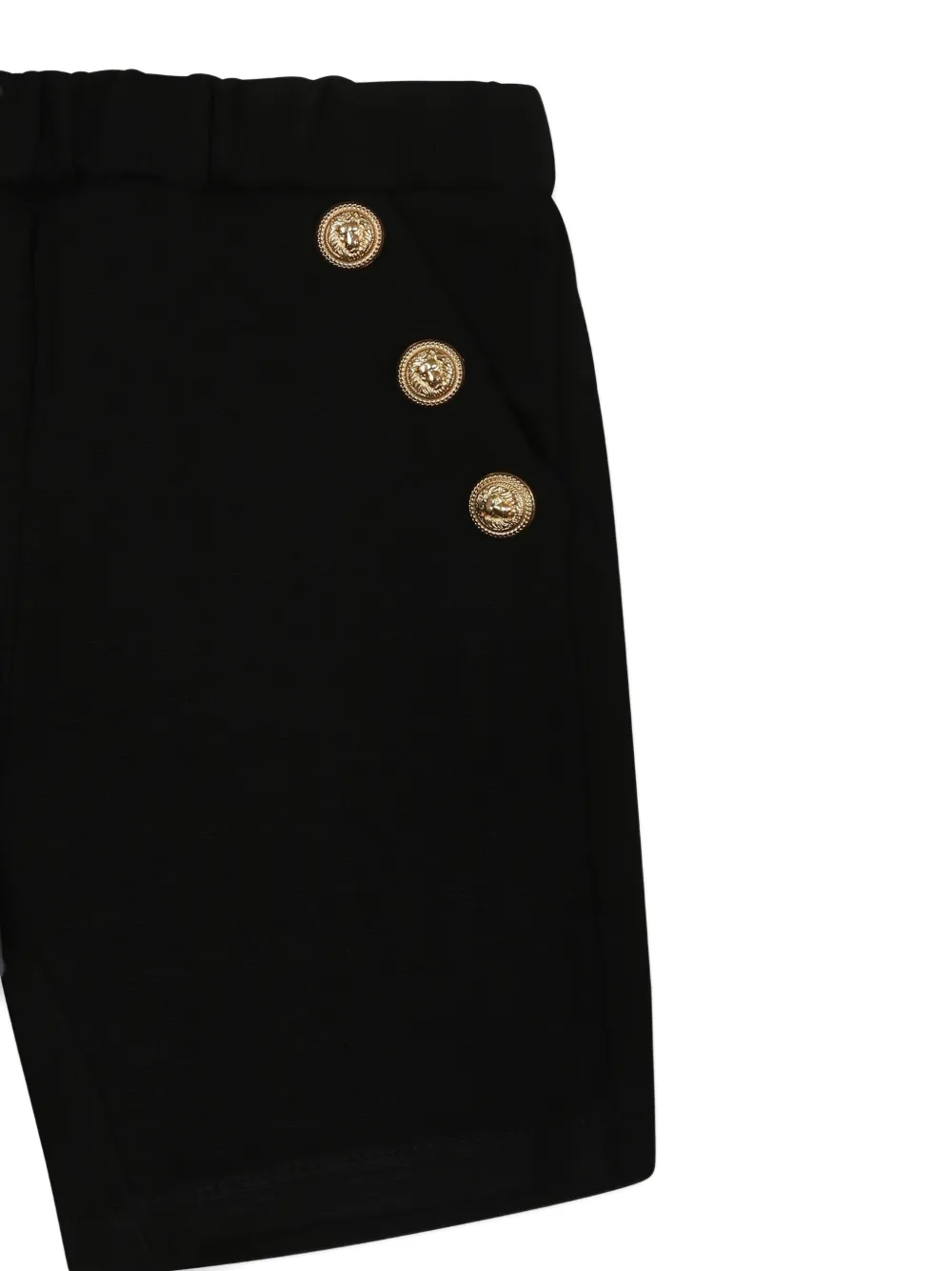 Balmain Kids Shorts met knopen Zwart