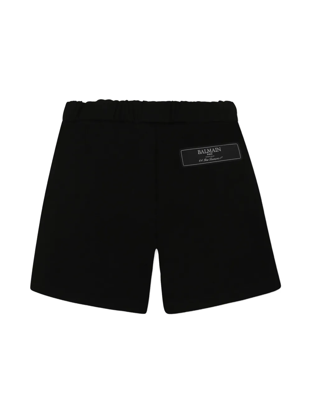 Balmain Black Shorts For Baby Boy With Logo In Black