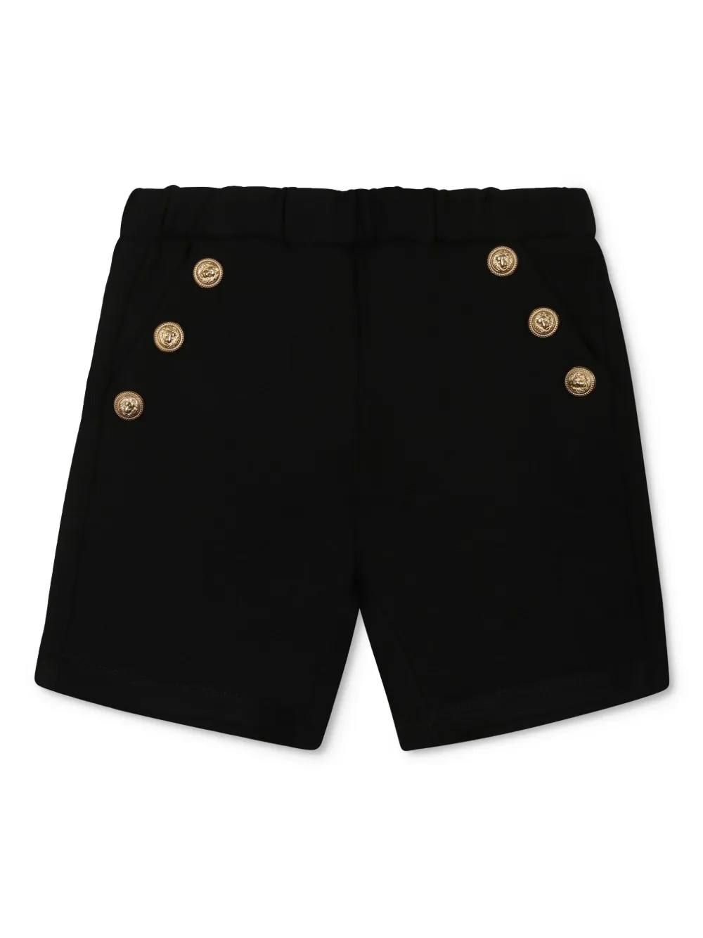 Balmain Kids Shorts met knopen Zwart