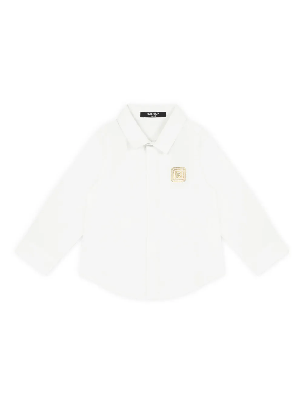 Balmain Kids Katoenen shirt Wit