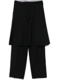 KHOKI double-layered trousers - Black