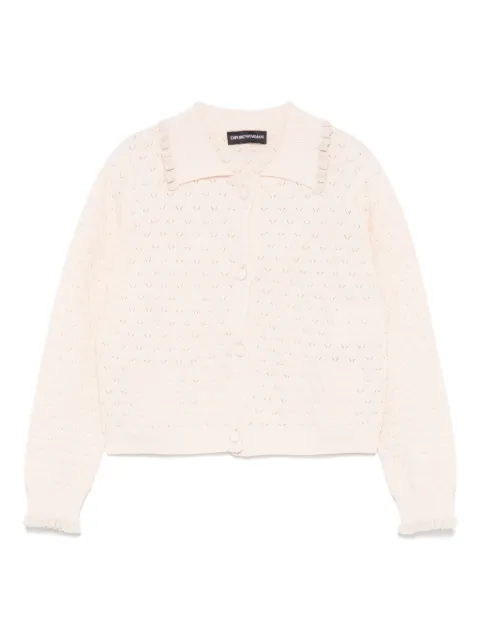 Emporio Armani Kids سويتر بياقة عريضة