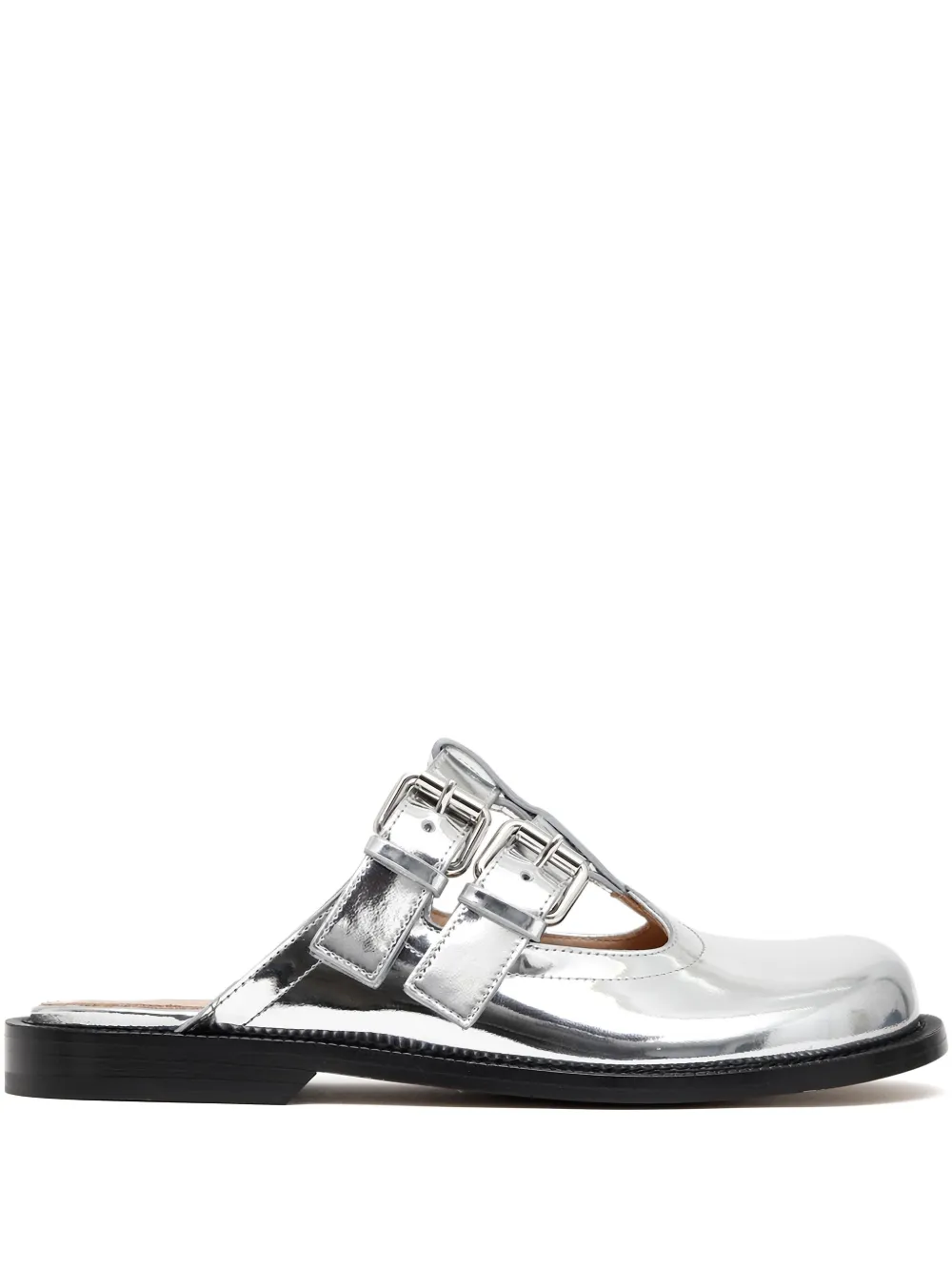 LOEWE Campo mules Silver