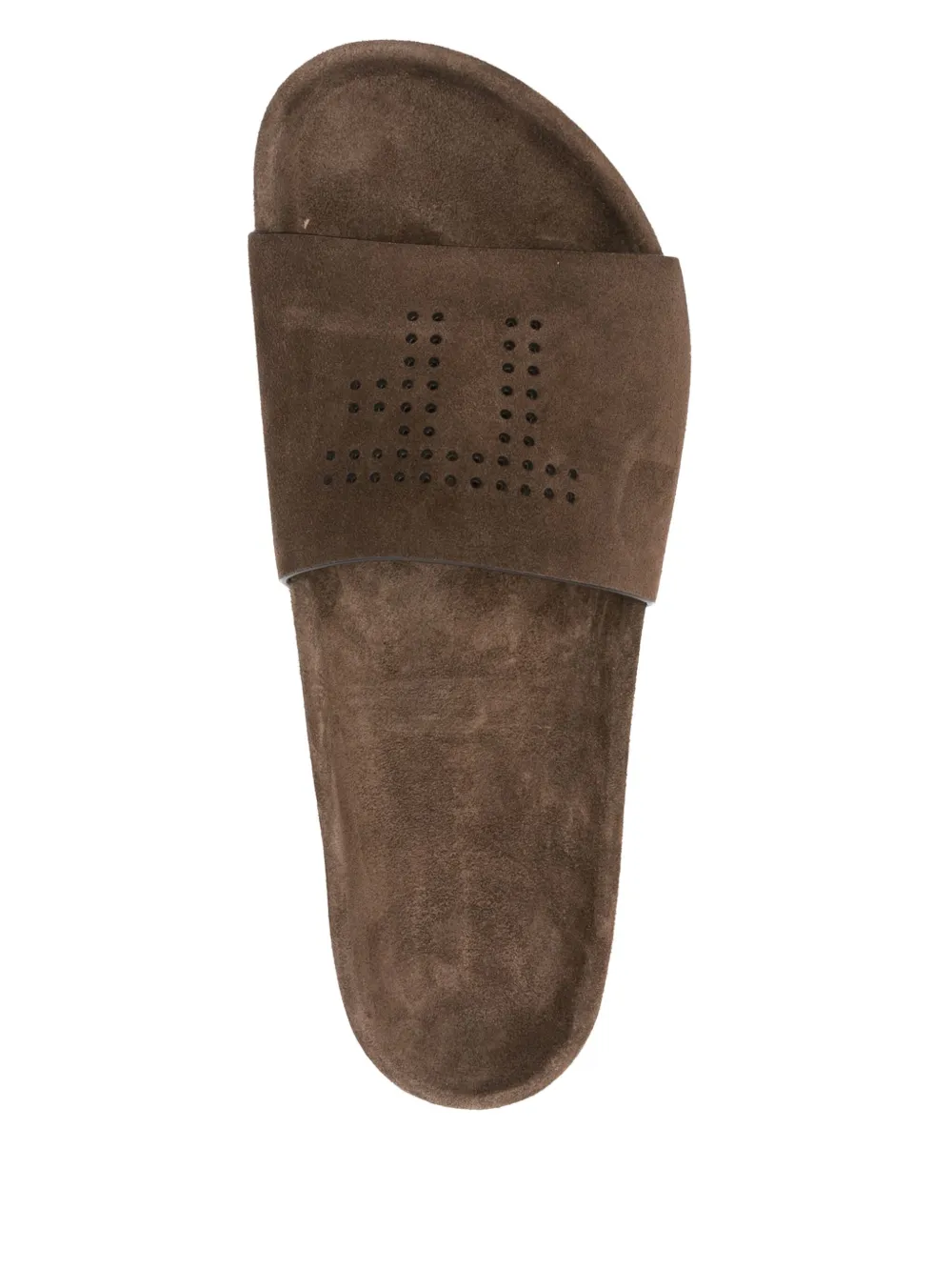 TOM FORD suede flat slides Brown