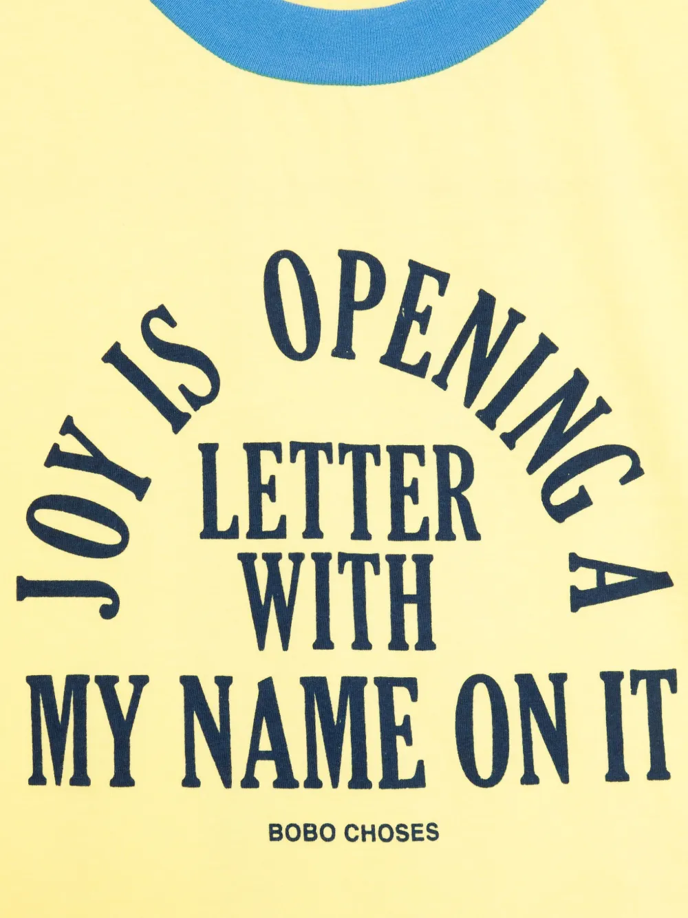 Bobo Choses Joy Is T-shirt Geel