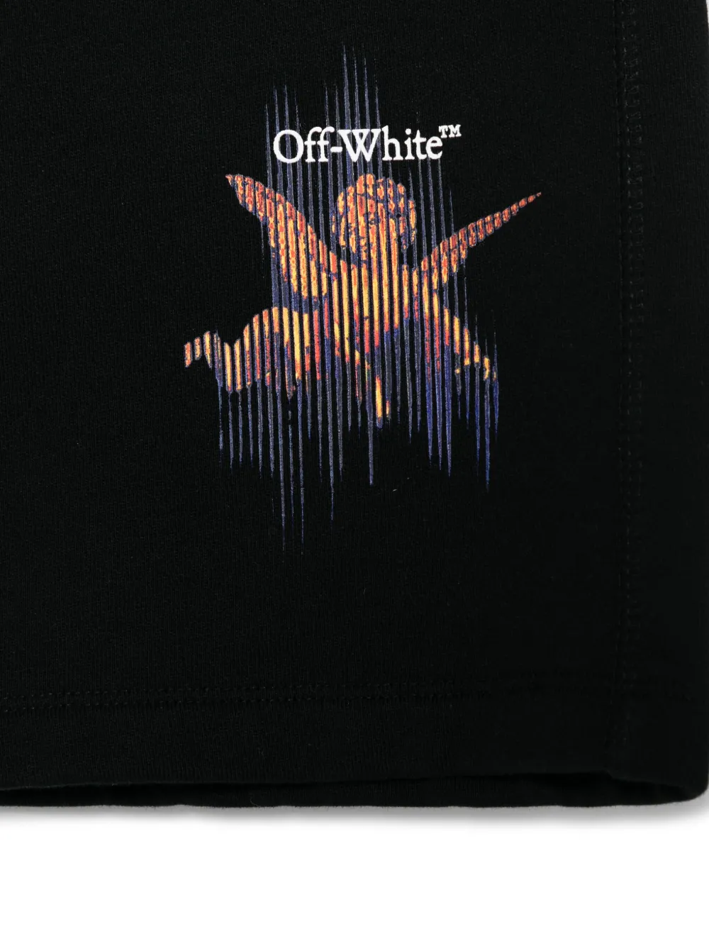 Off-White Kids Putti trainingsshorts Zwart