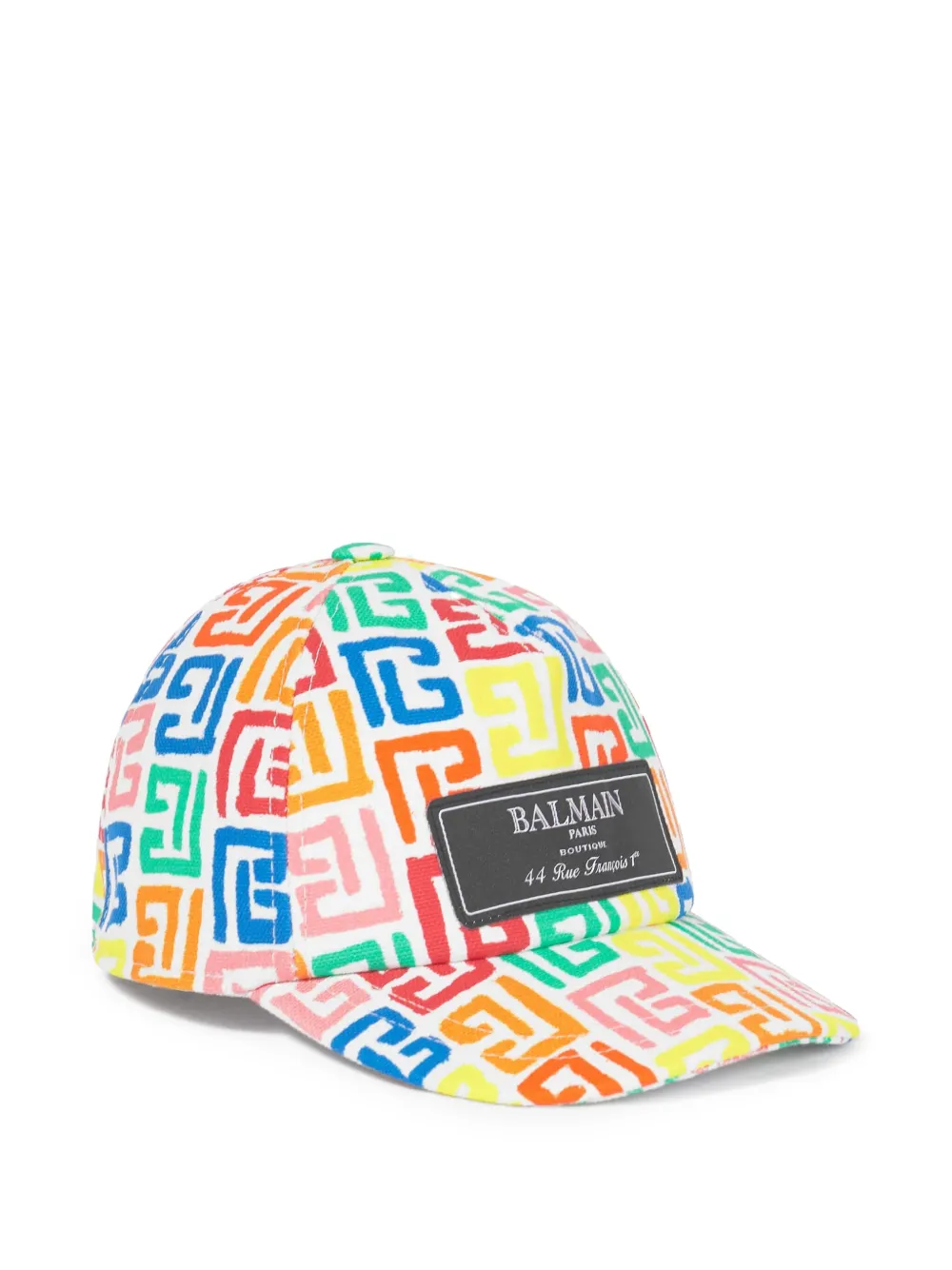 BALMAIN MONOGRAM-PRINT CAP