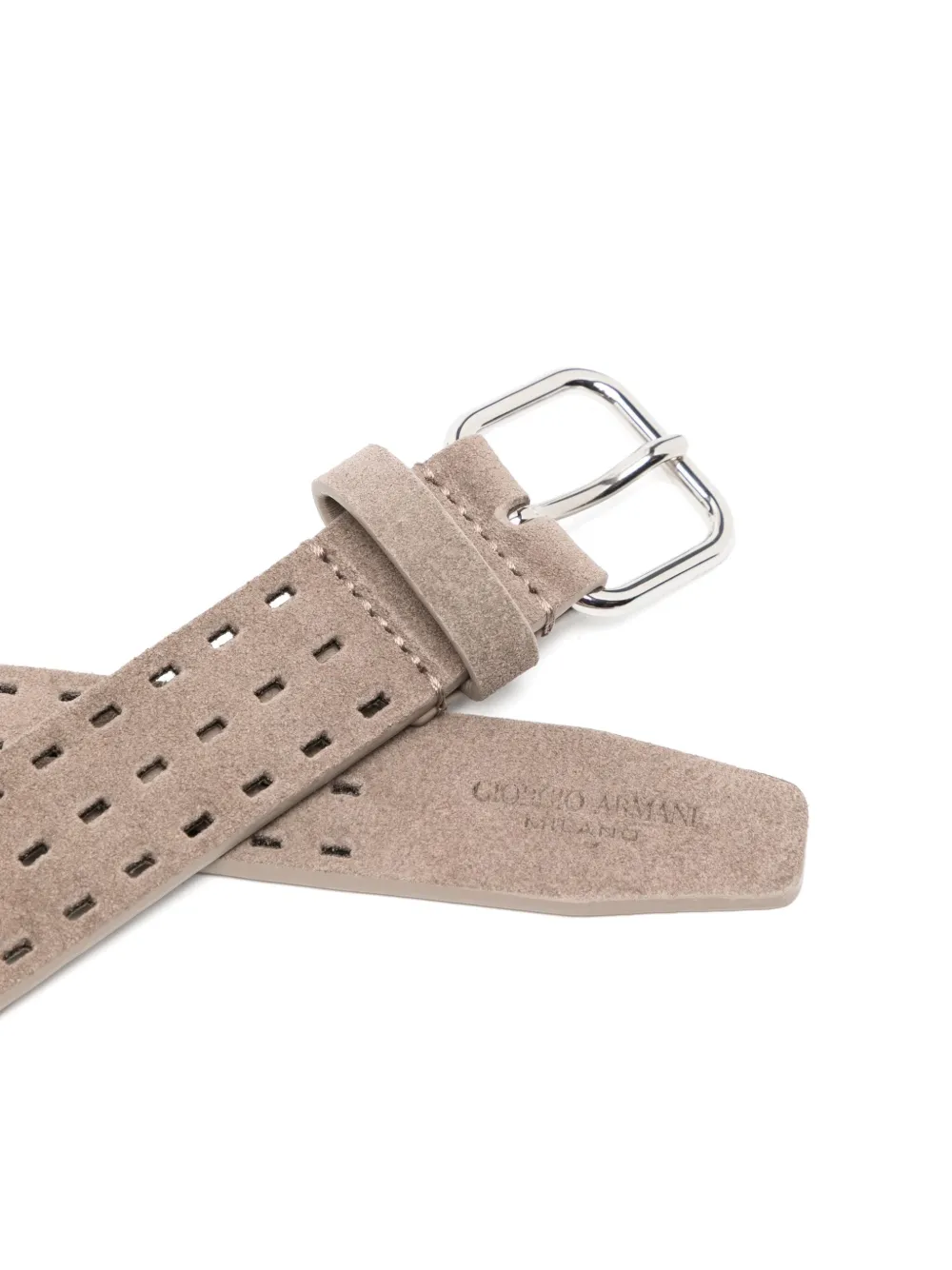 Giorgio Armani suede belt - Beige