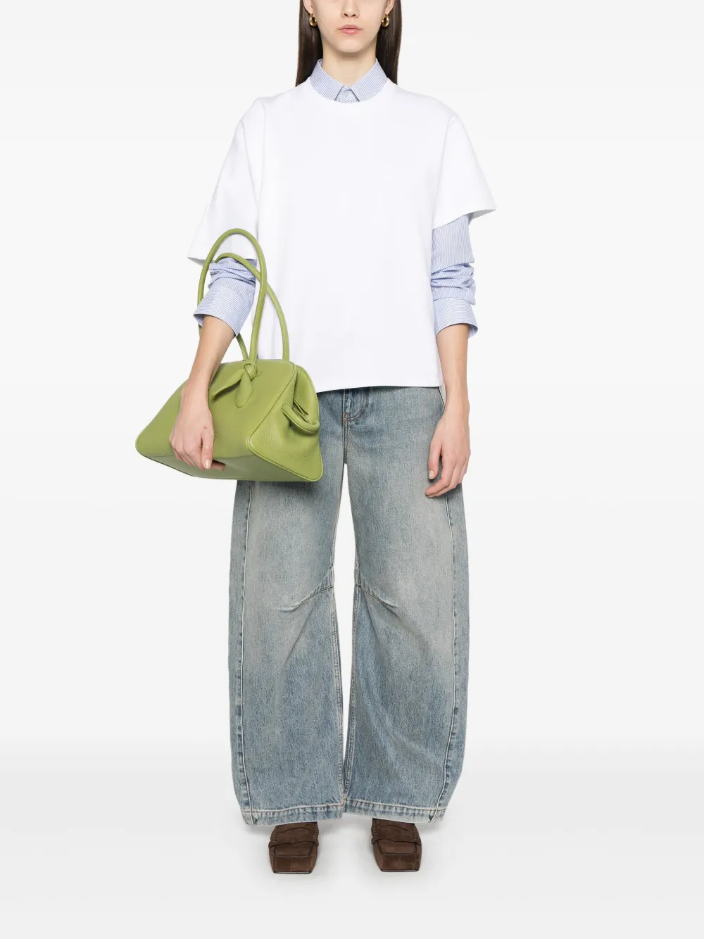 LOEWE draped T-shirt - Wit