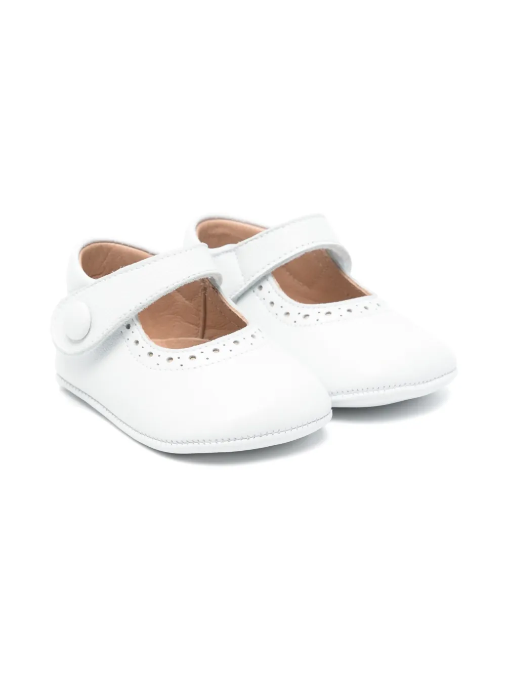 Eli1957 leather pre-walkers White