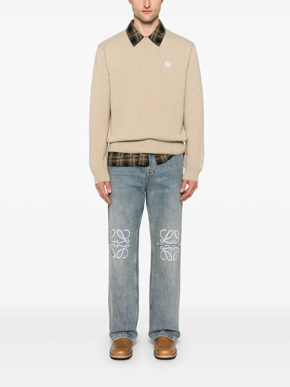 LOEWE Wollen trui - Bruin