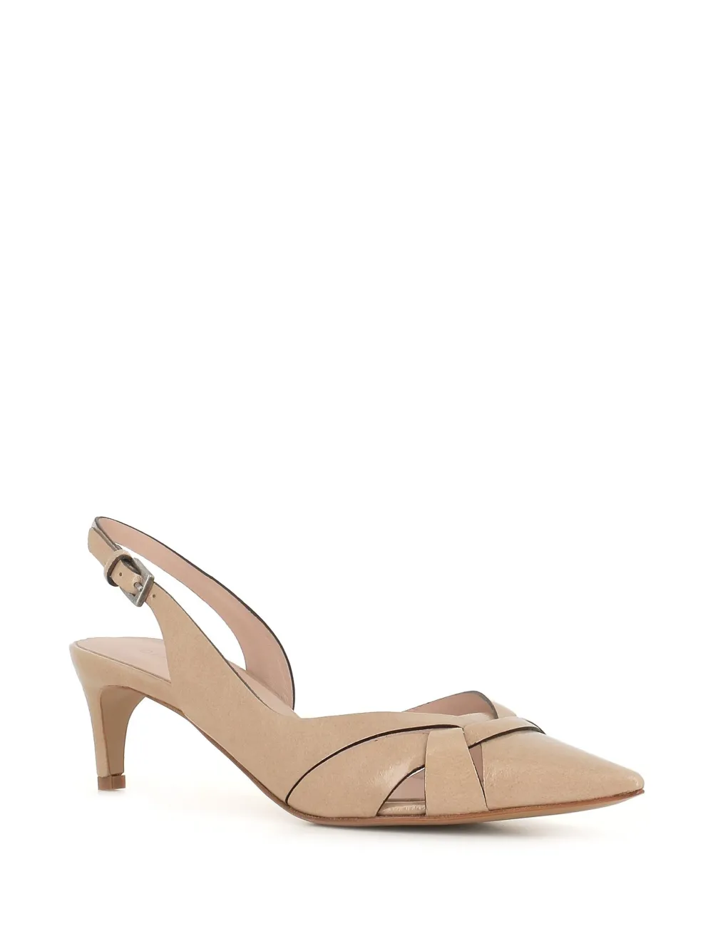 Del Carlo 50mm leather pumps - Beige