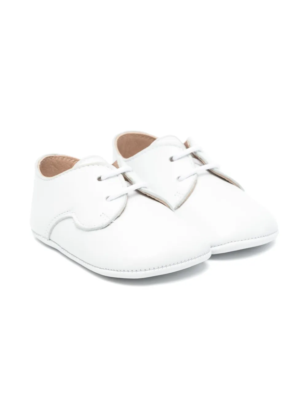 Eli1957 leather pre-walkers White