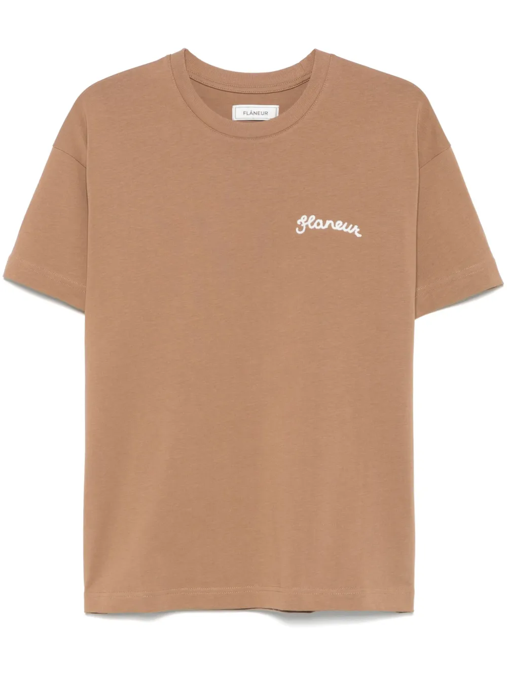 logo-embroidered T-shirt