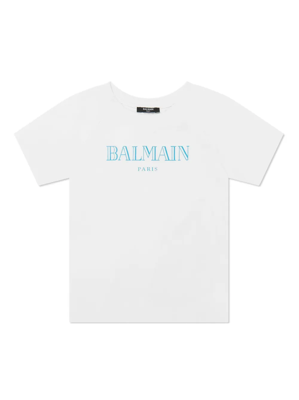 Balmain Kids Katoenen T-shirt Wit