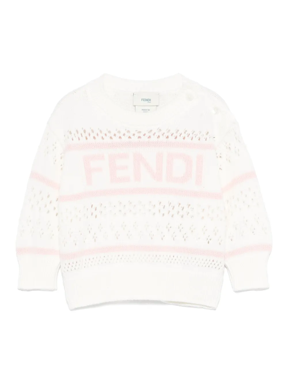 Fendi Kids Atro trui Wit