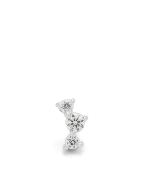 Maria Black 14K white gold Fuzzy Flare diamond single earring