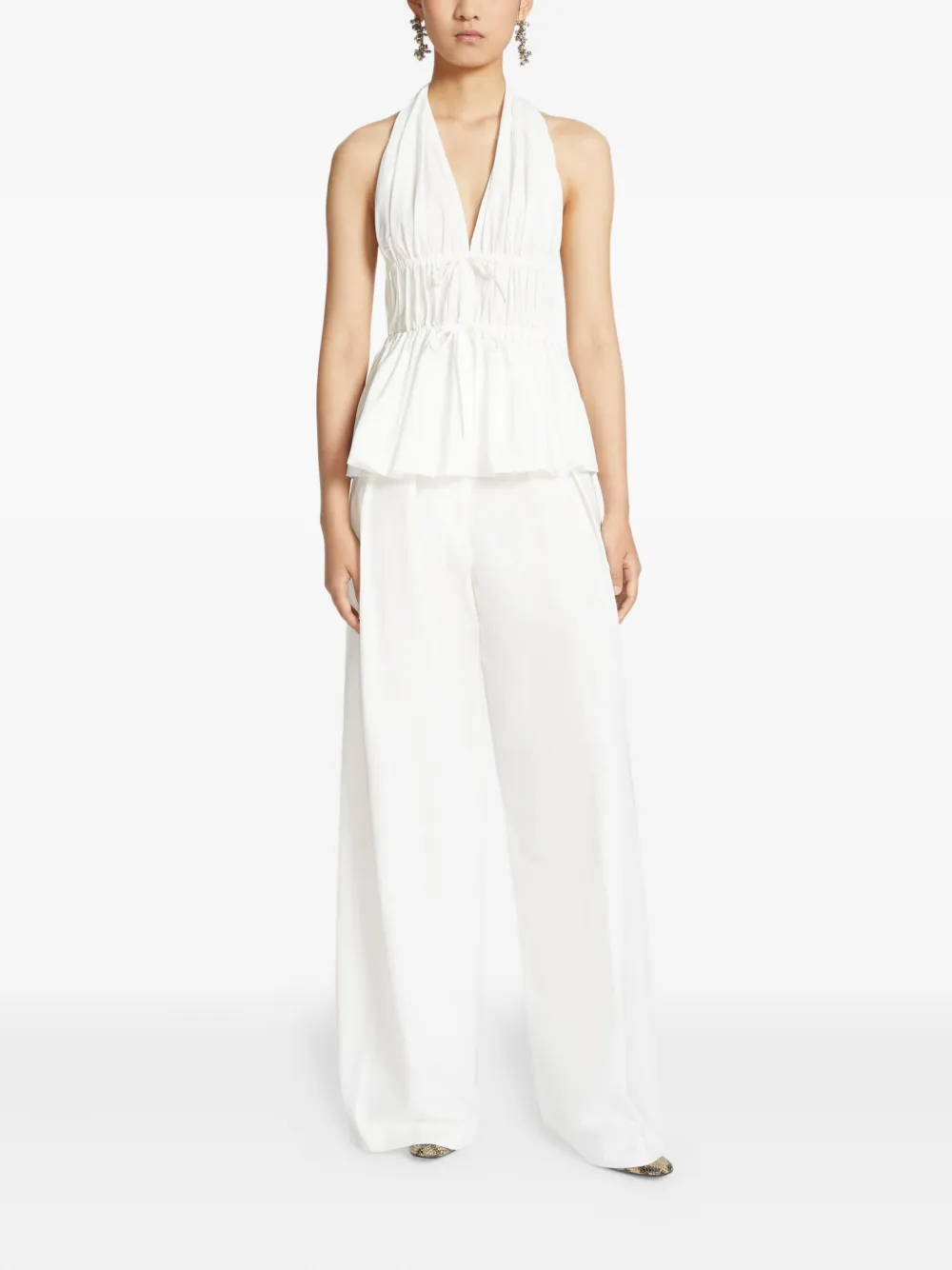 DRIES VAN NOTEN top fruncido con cuello halter | Chalecos y camisetas | Image 2