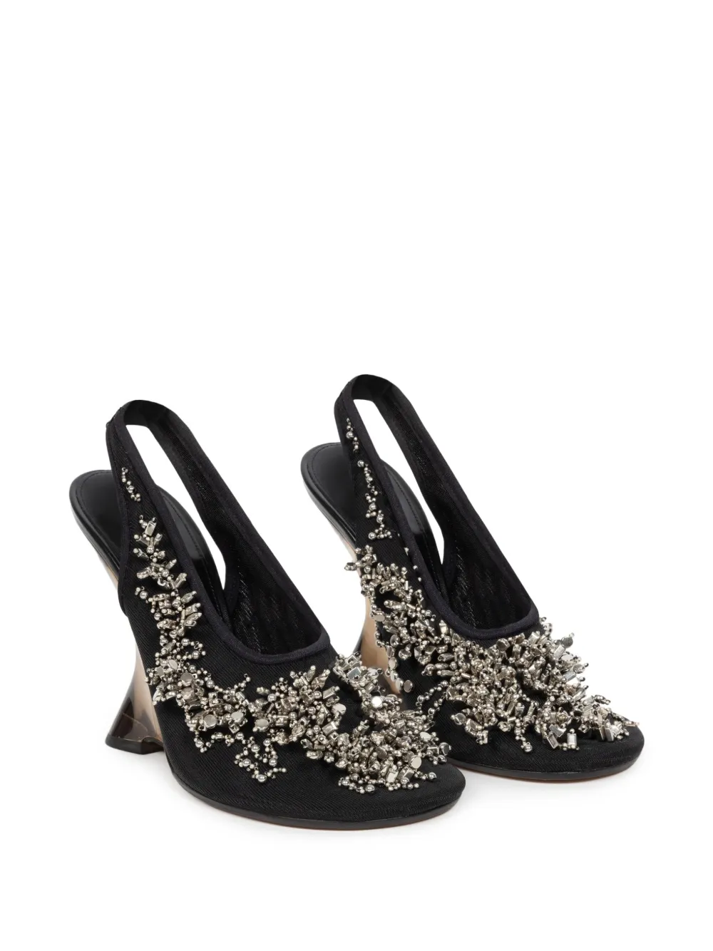 DRIES VAN NOTEN 105 mm Bulle muiltjes - Zwart