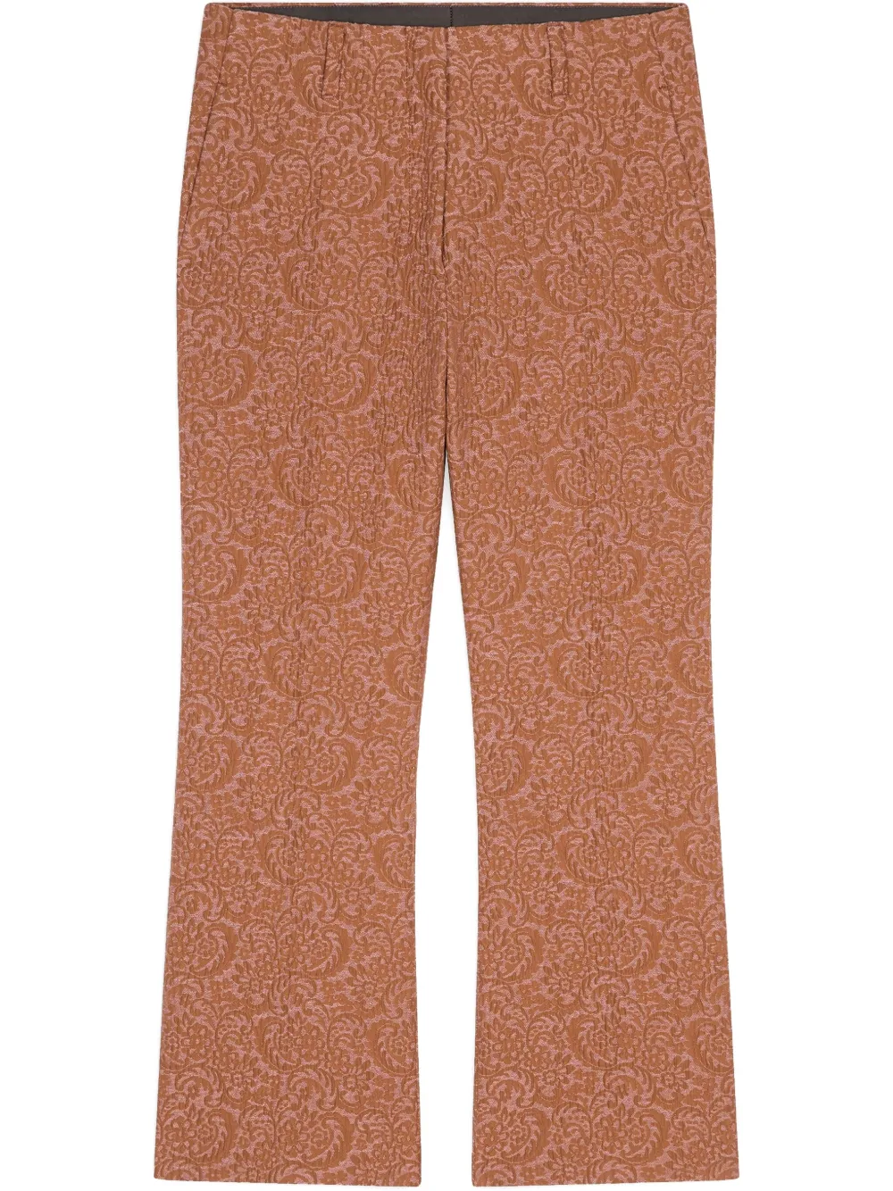 DRIES VAN NOTEN patterned-jacquard trousers | Neutrals | Image 1