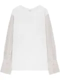 DRIES VAN NOTEN panelled T-shirt - White