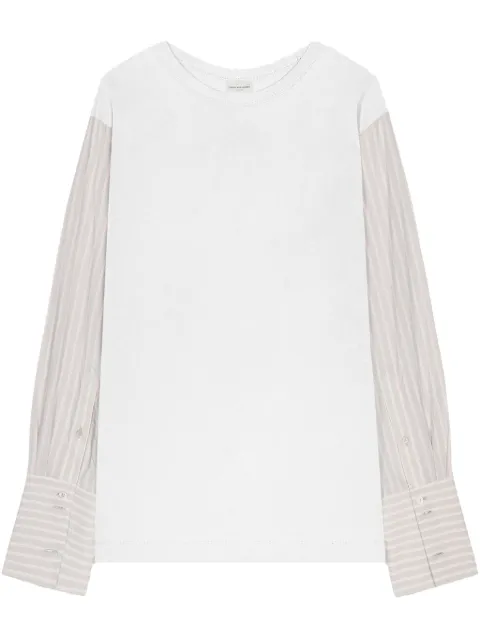 DRIES VAN NOTEN T-Shirt mit Kontrasteinsätzen