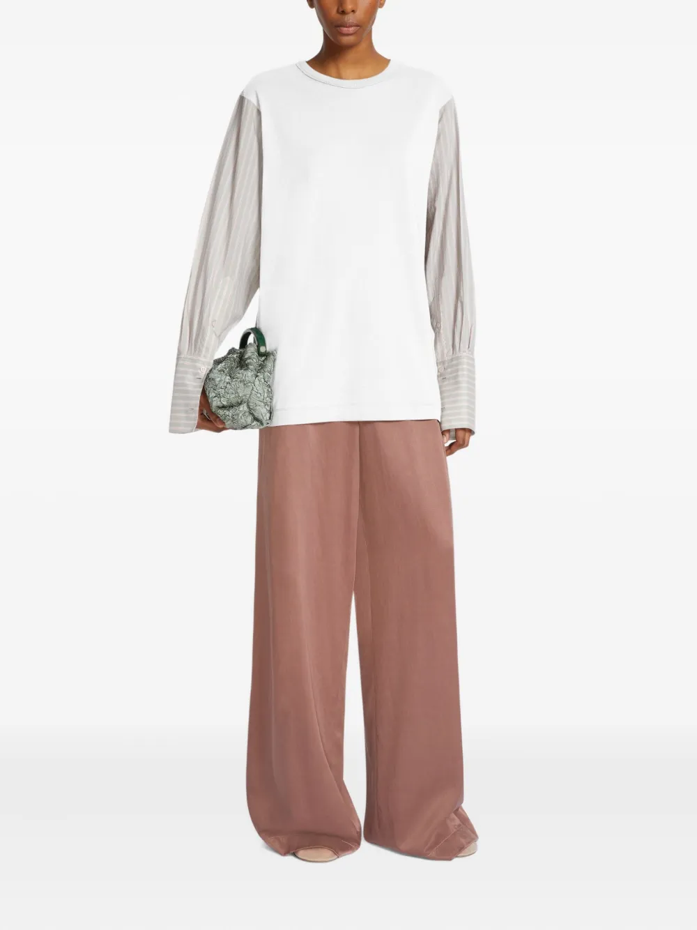 DRIES VAN NOTEN panelled T-shirt - Wit