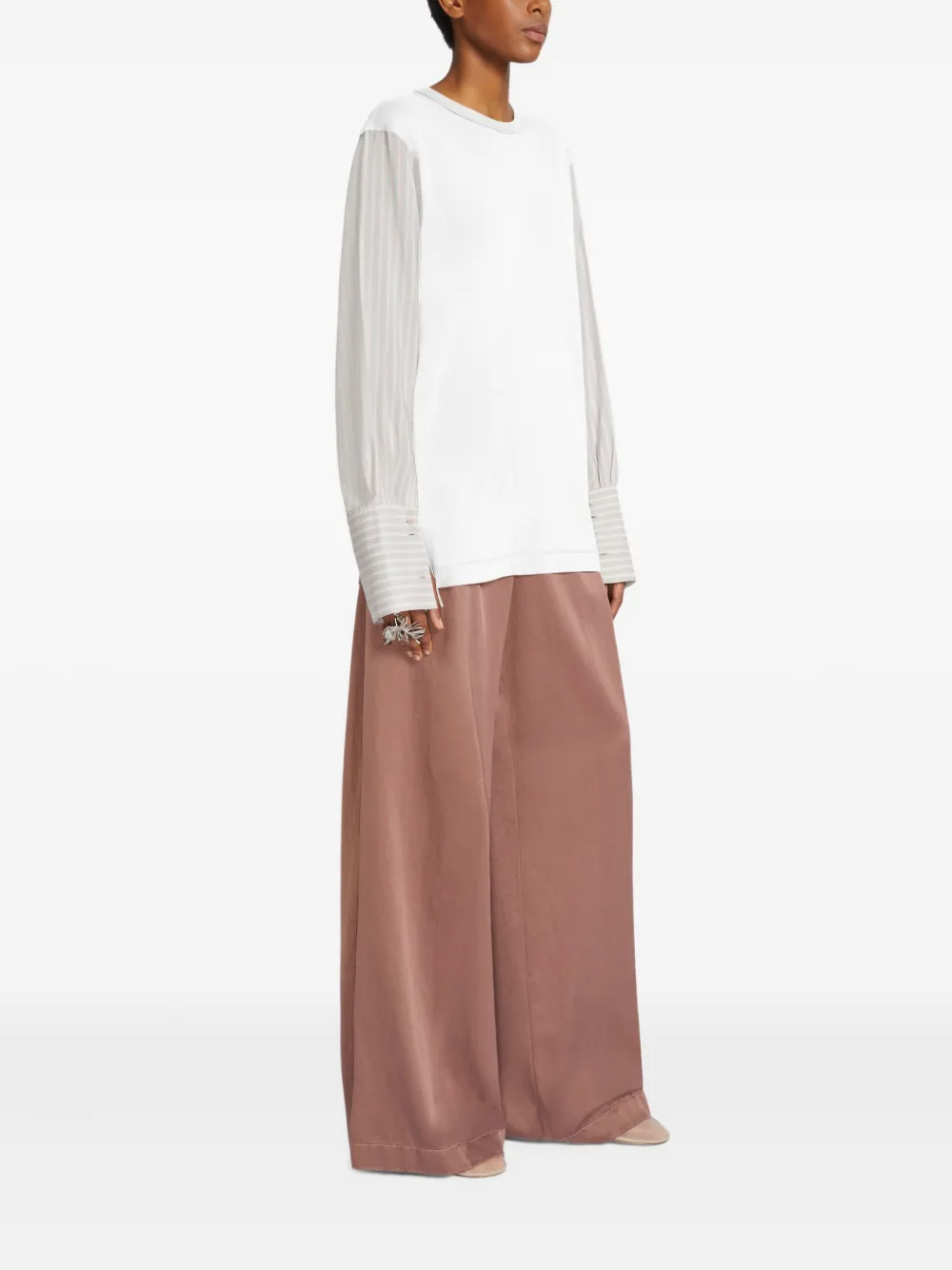 DRIES VAN NOTEN T-shirt met vlakken Wit